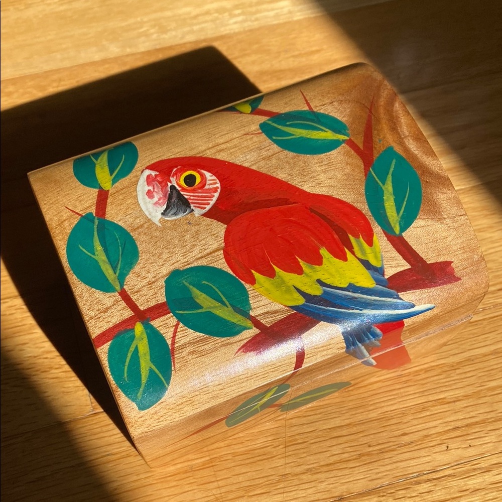 NWOT Handmade Wooden Box from Haiti